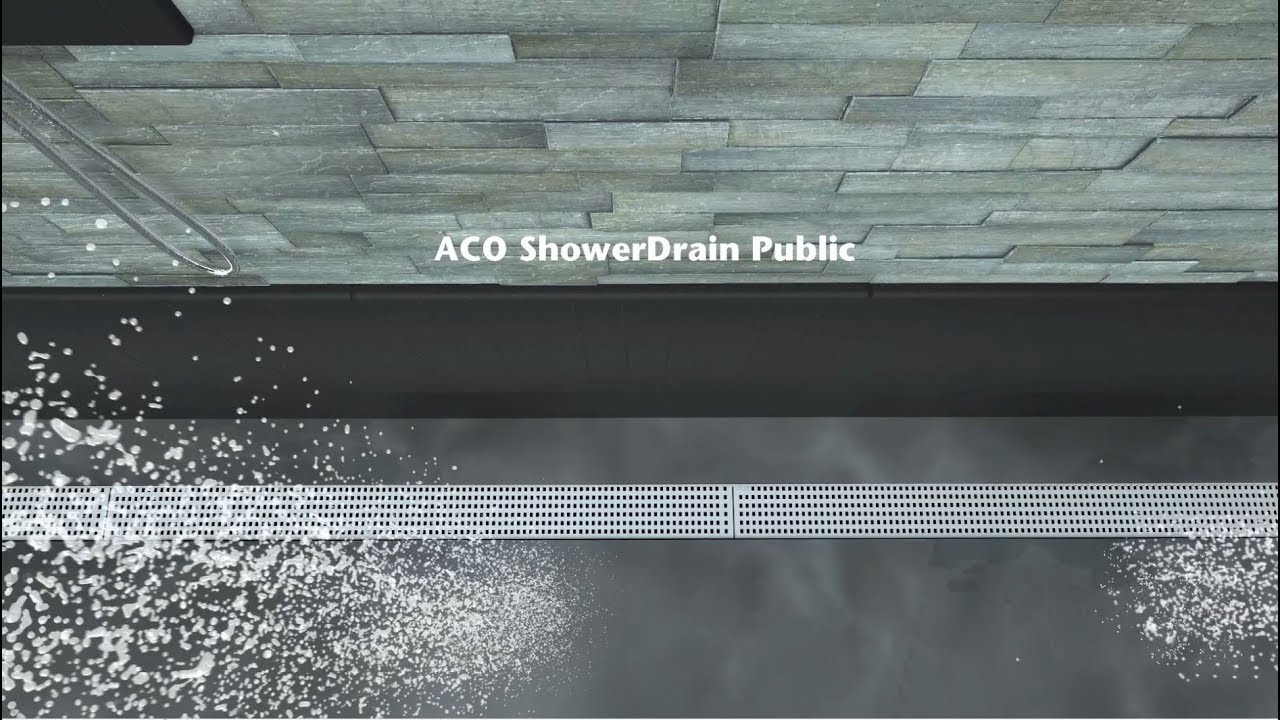 Dušas traps publiskām telpām, apvieno vairākas dušas ar vienu dušas tekni.